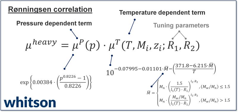 Post 6 figure: Rønningsen heavy-oil viscosity correlation structure