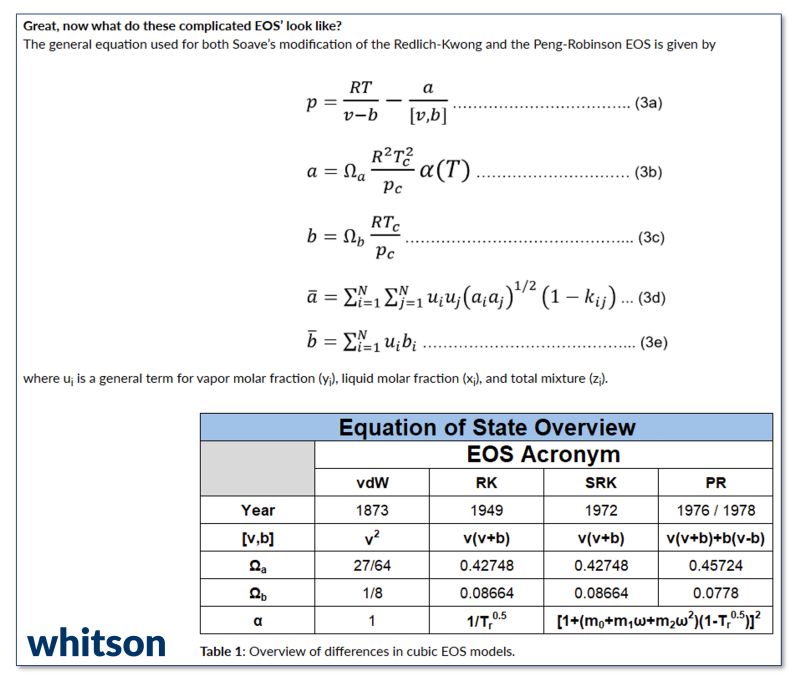 Post 2 figure: comparison of cubic EOS model forms